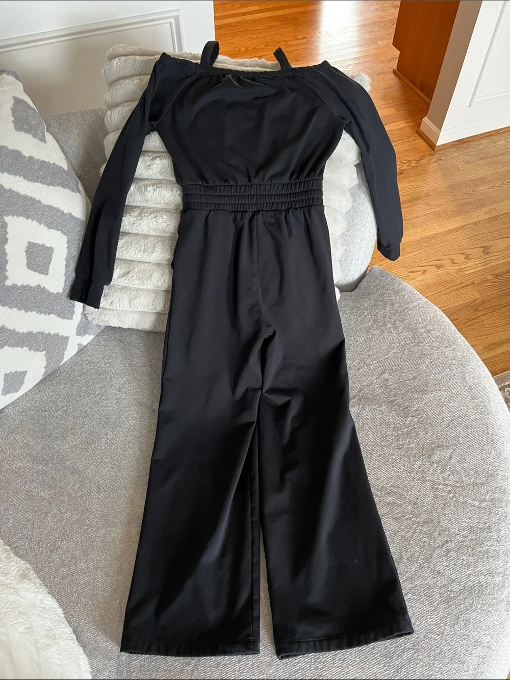 Off shoulder Black Jumpsuit